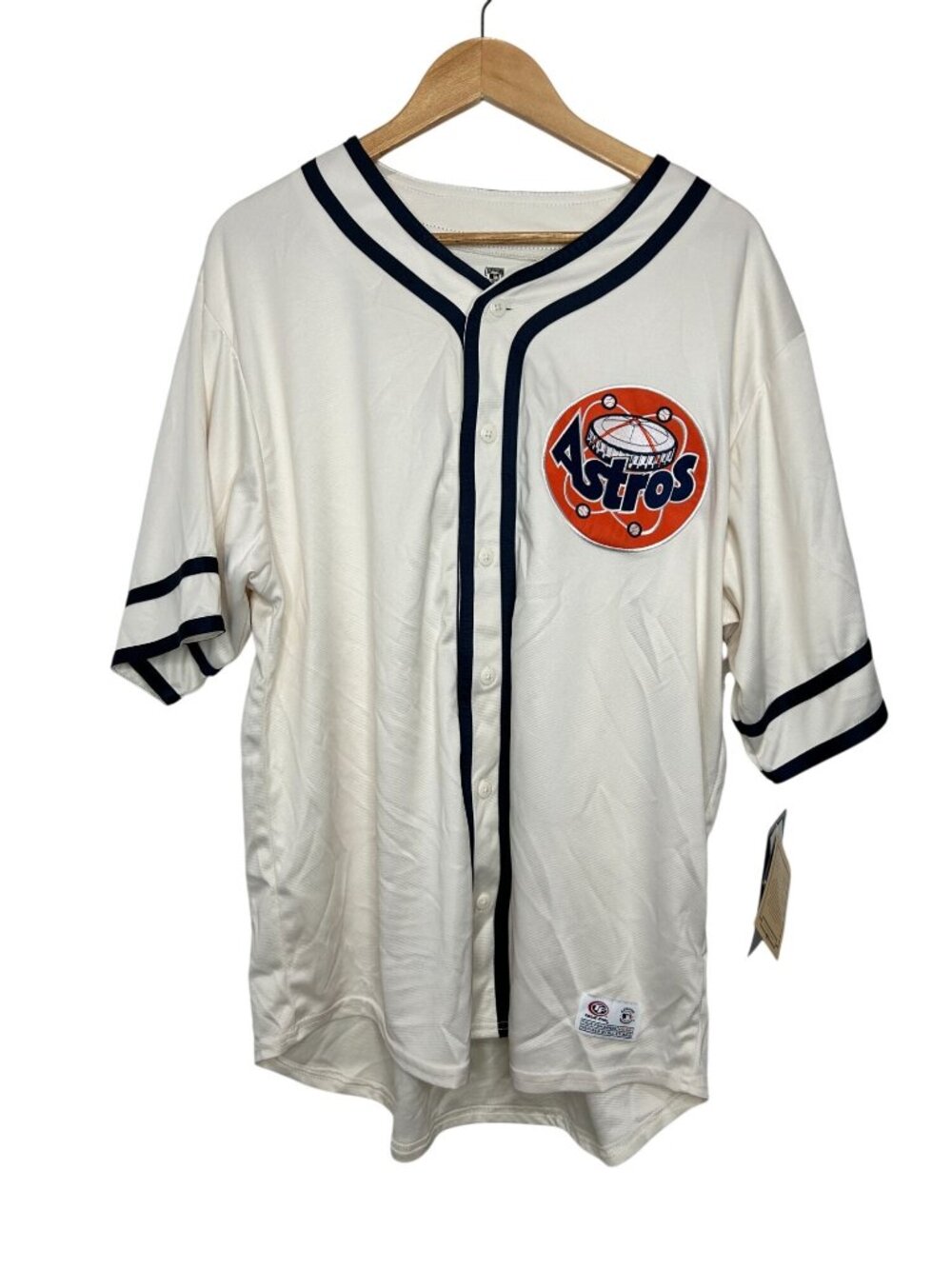 NWT True Fan Houston Astros Cooperstown Collection Jersey Mens 2XL Retro